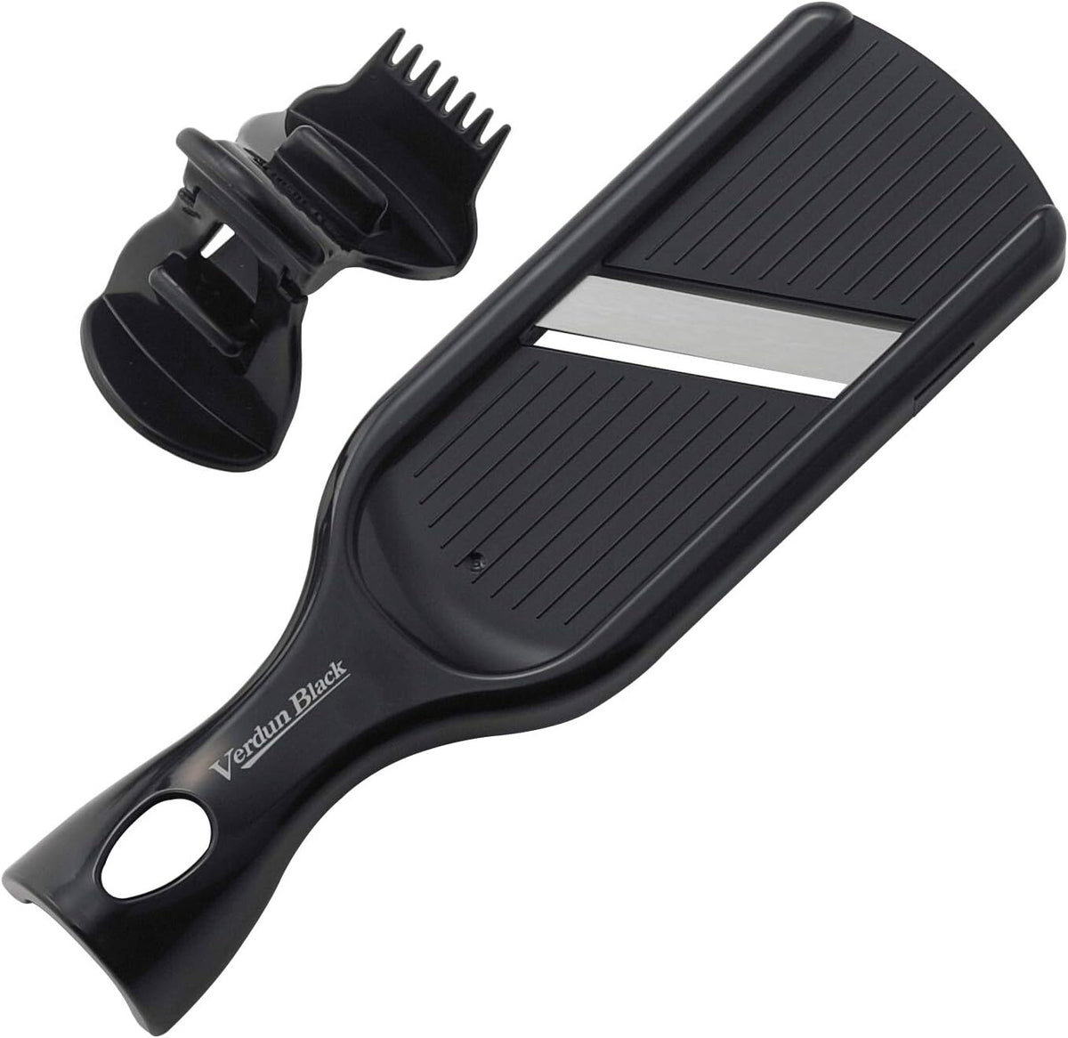 Shimomura Verdun Black Mini Mandoline Slicer with Hand Guard VB-607