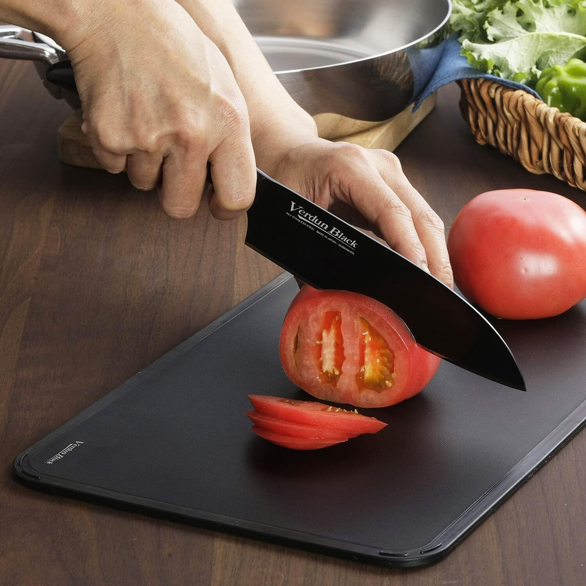 Shimomura Verdun Black Double-Sided Cutting Board LL Lightweight VB-613
