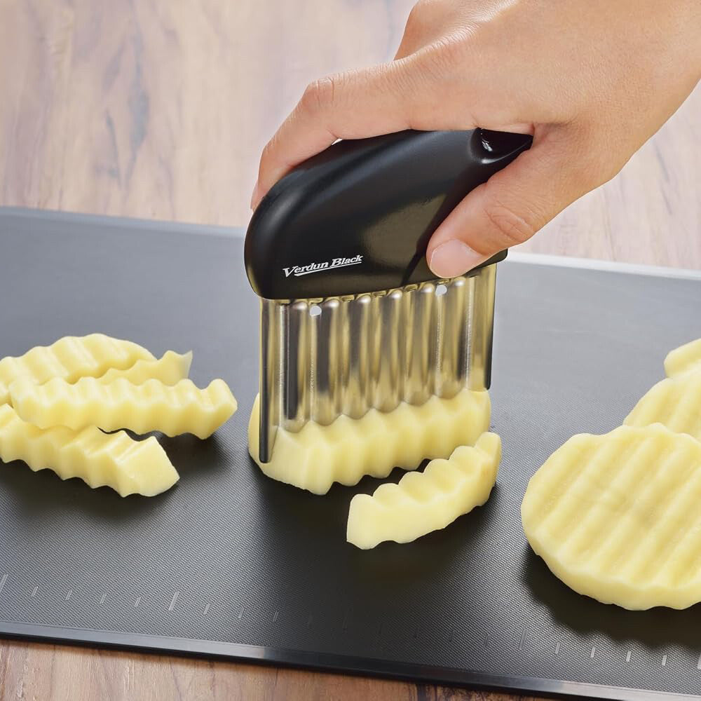 Shimomura Verdun Black Wavy Crinkle Cutter VB-633
