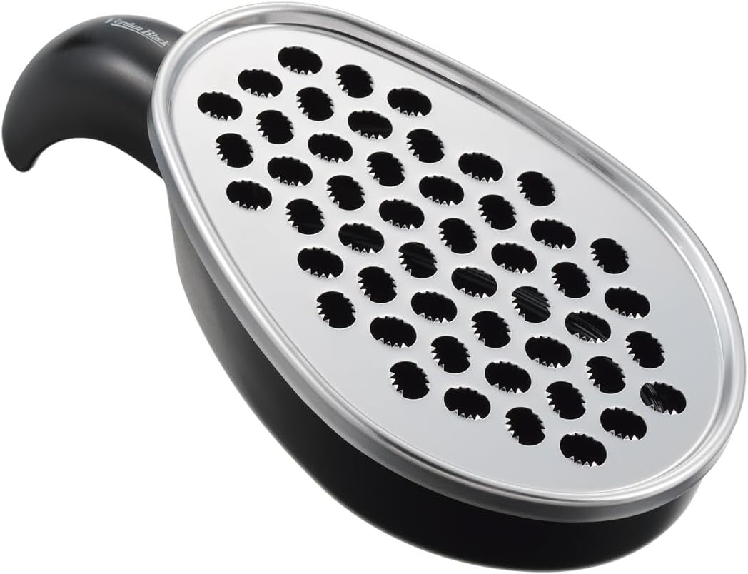 Shimomura Verdun Black Gentle Grater with Non-Slip Base VB-643