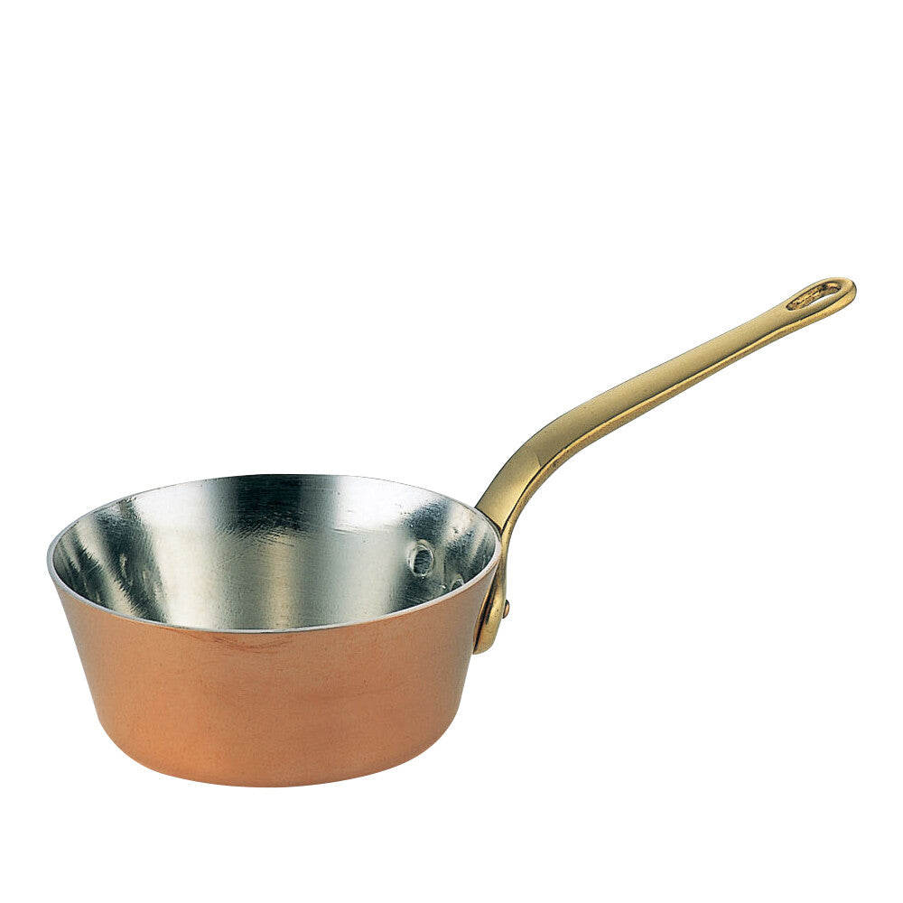 Wadasuke Tin Lined Copper Tapered Petite Pan 8cm 2502-0080