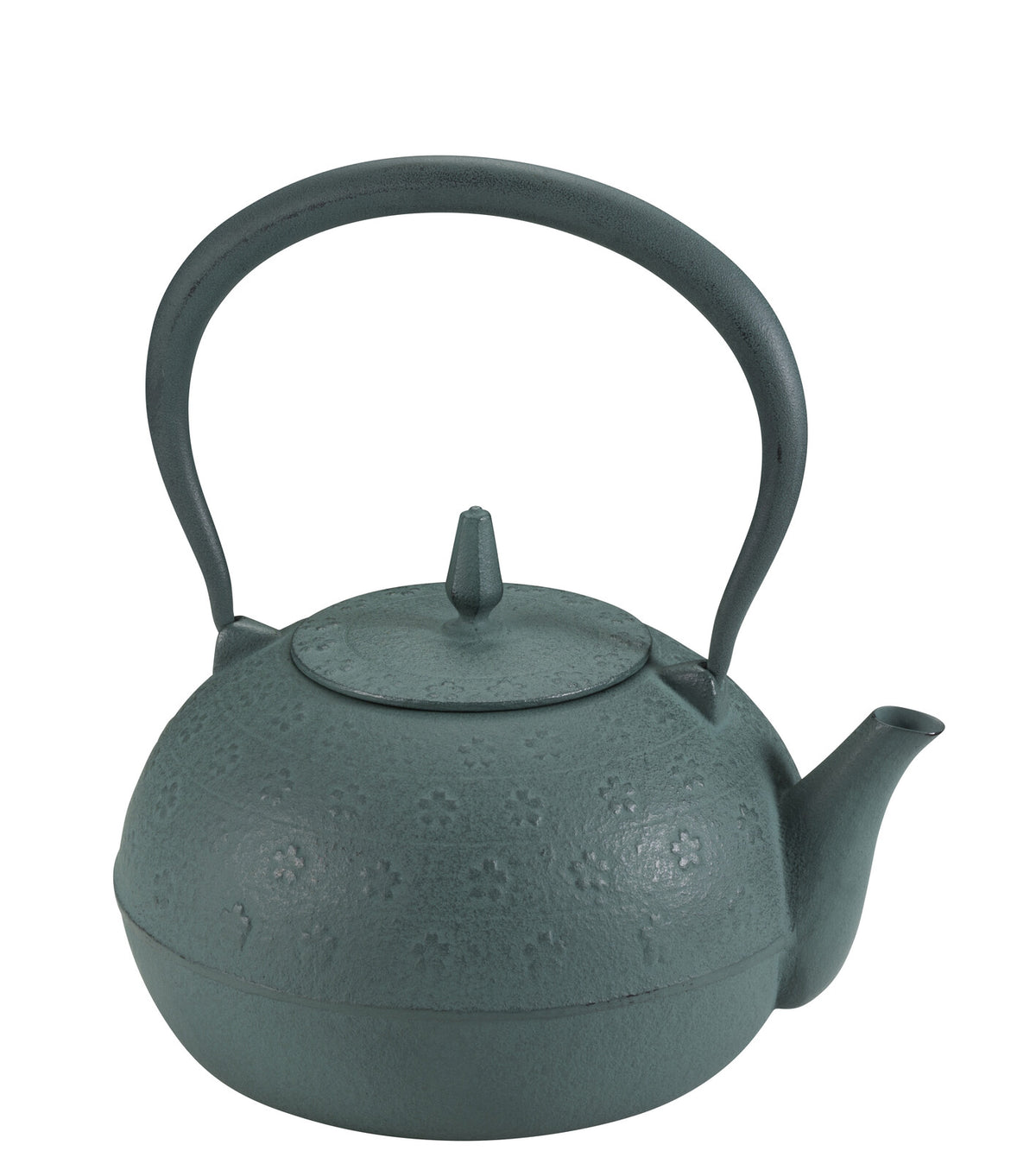 Ikenaga Nambu Tetsubin Cast Iron Kettle Sakura Pattern 1.2L Blue Bamboo