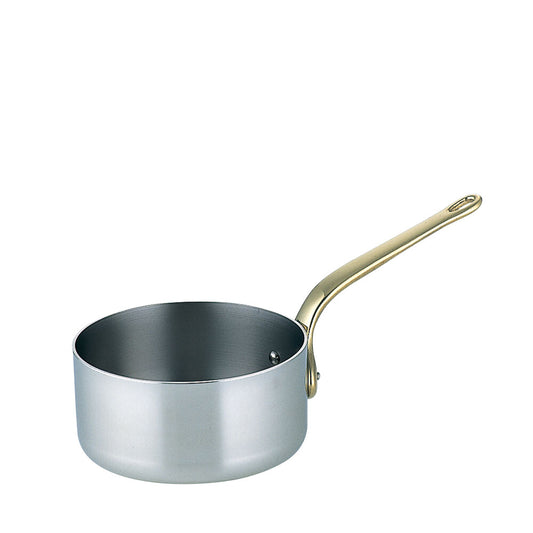 Wadasuke Stainless Steel Mini Saucepan with Brass Handle 12cm 2531-0120