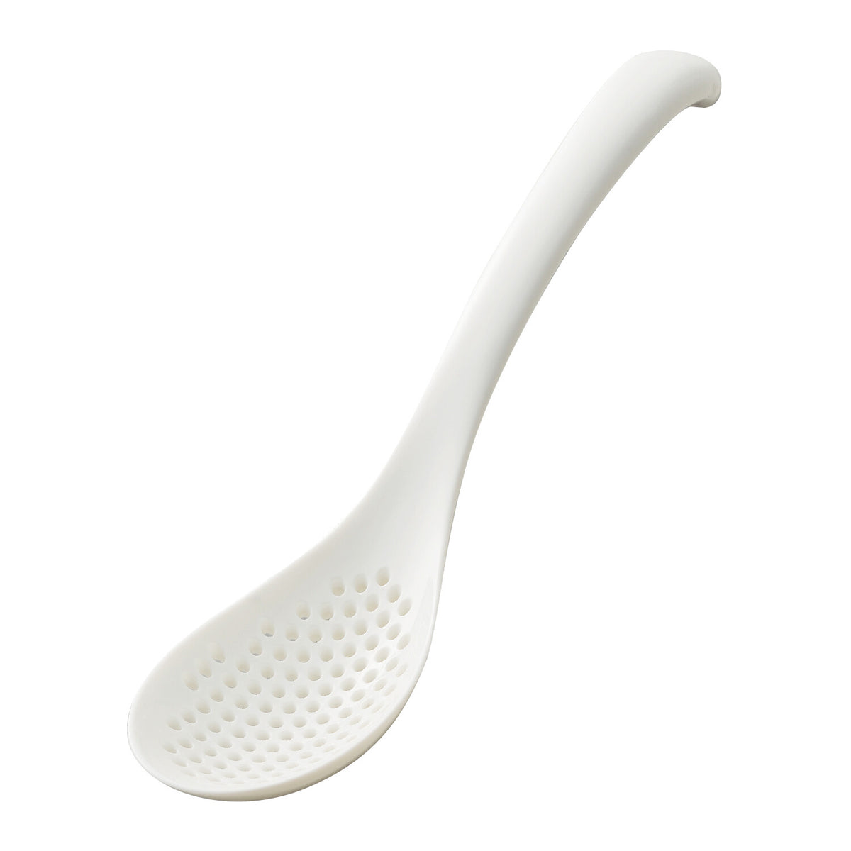 Akebono Slotted Ramen Spoon (Renge) White GM-4099