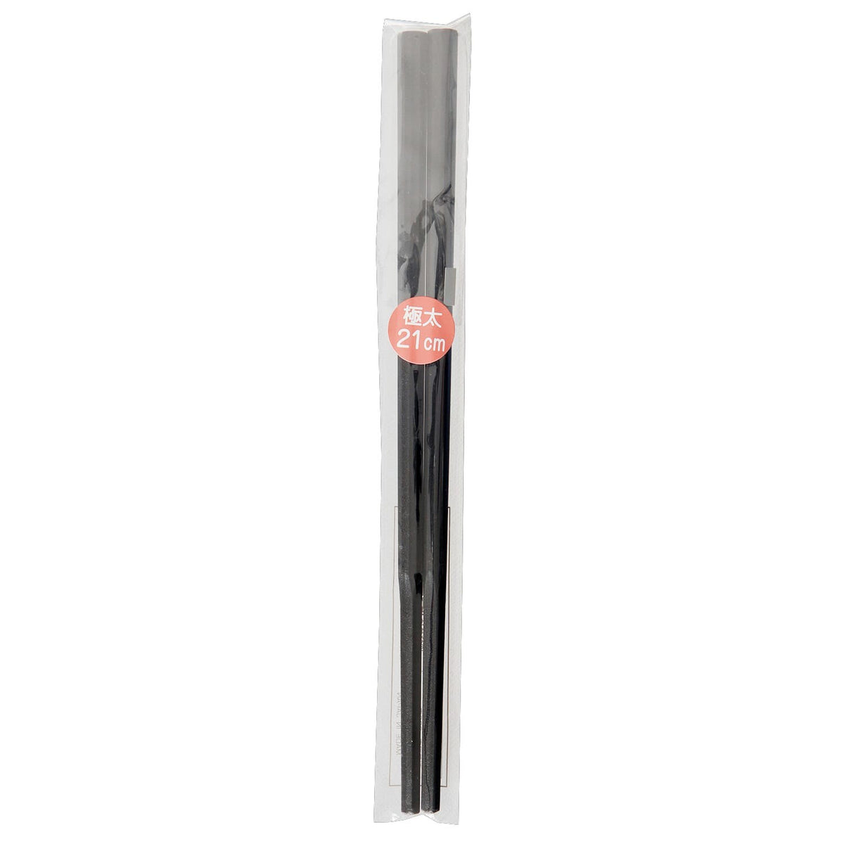 Akebono Sangyo 10-Sided Noodle Chopsticks Extra Thick 21cm Black GM-4050
