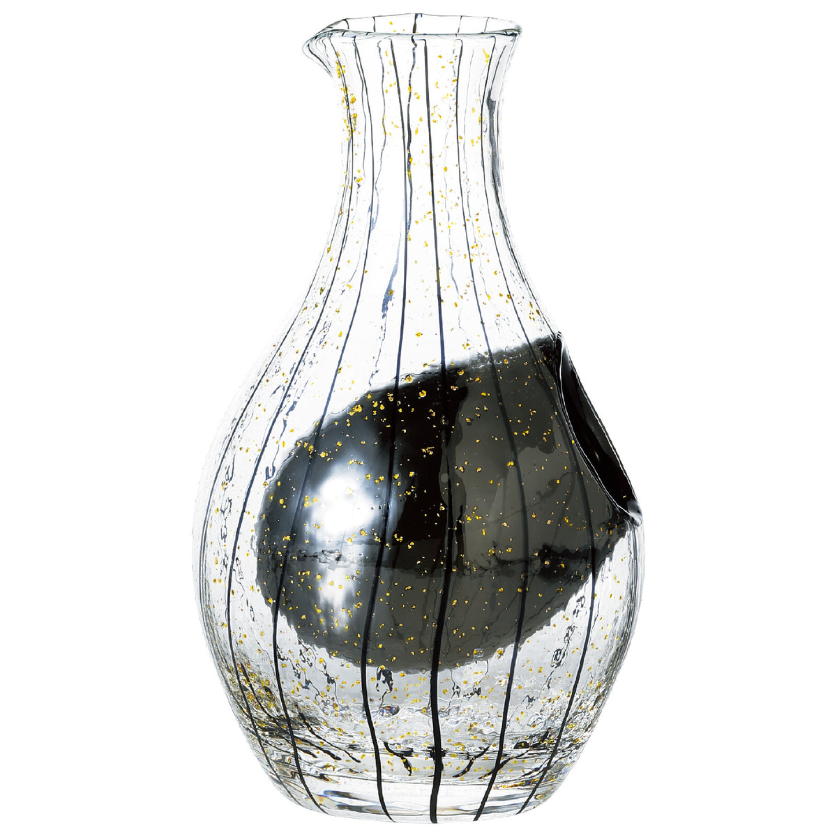 Toyo-Sasaki Glass Yachiyogama Cold Sake Carafe, Moon Viewing