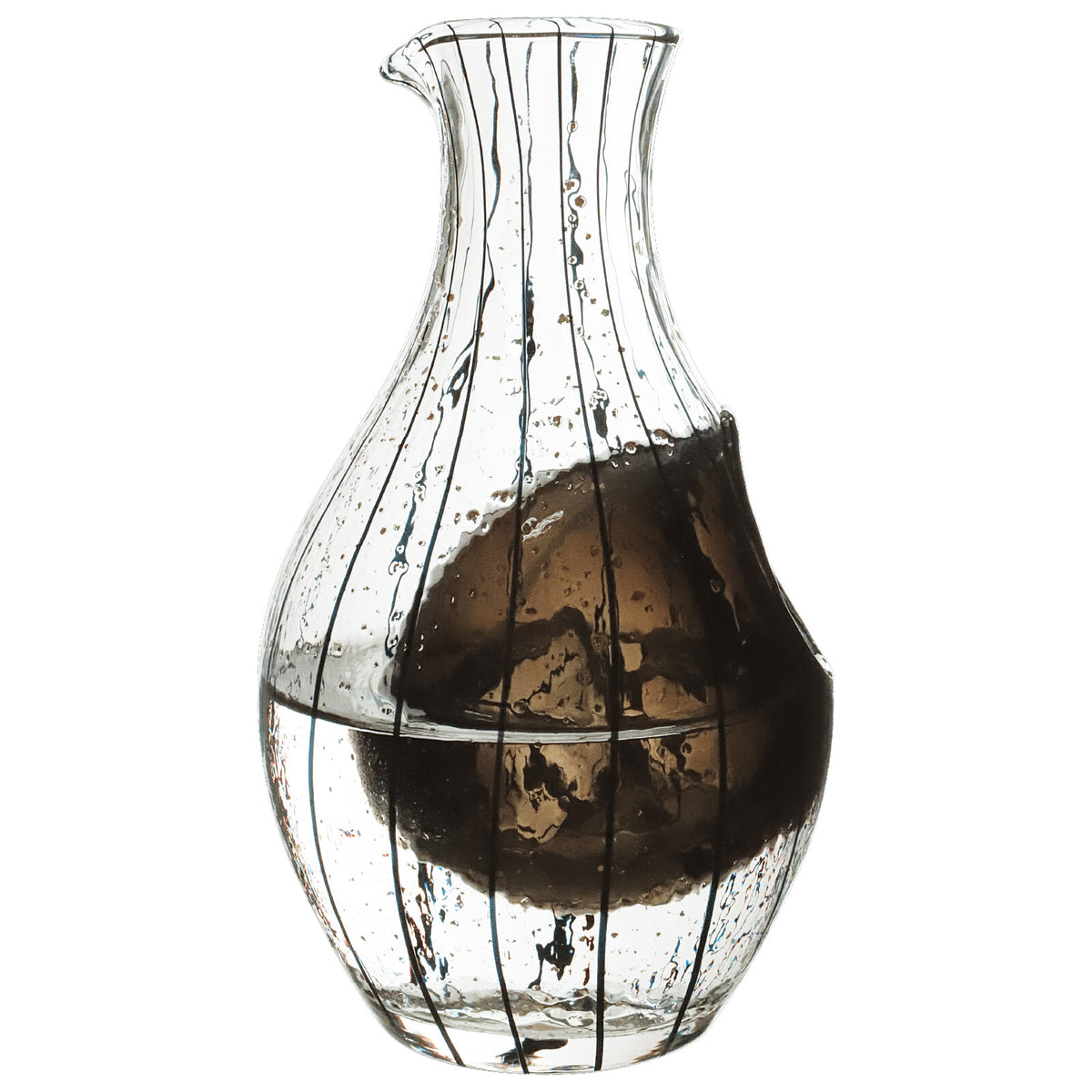 Toyo-Sasaki Glass Yachiyogama Cold Sake Carafe, Moon Viewing