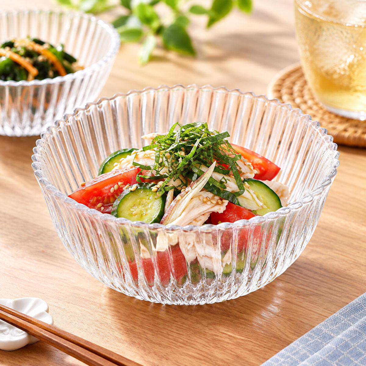 Toyo-Sasaki Glass Shizunami Wash Bowl 13.6cm