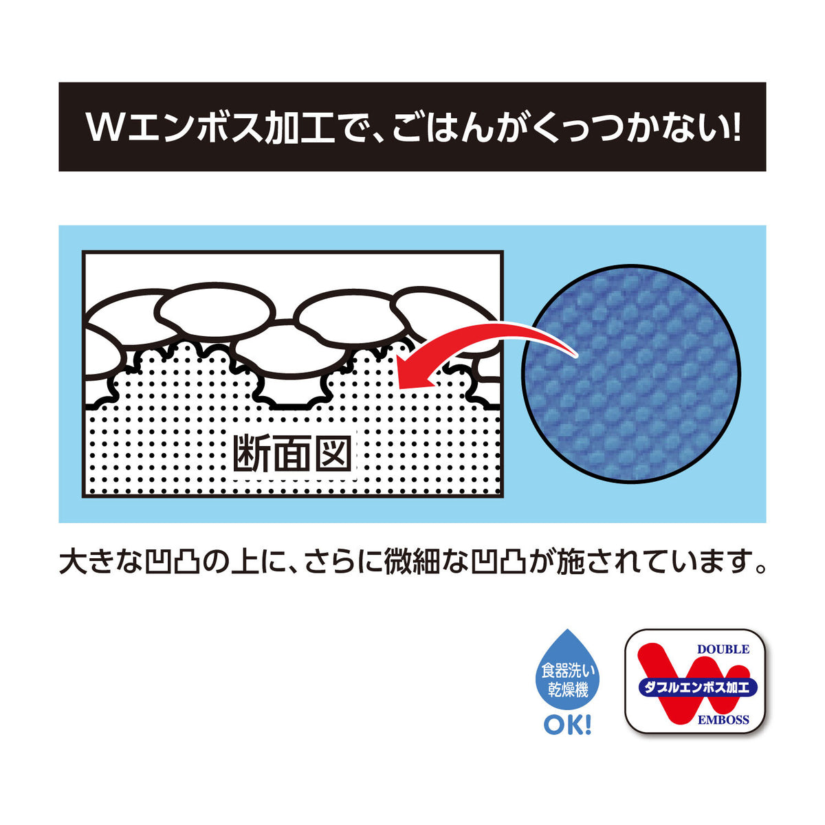 Akebono Commercial Magic Rice Paddle 30cm Blue GM-4036