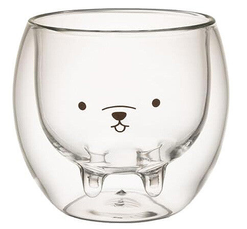 CB Japan Aniball Dog Heat-Resistant Double Wall Glass Cup