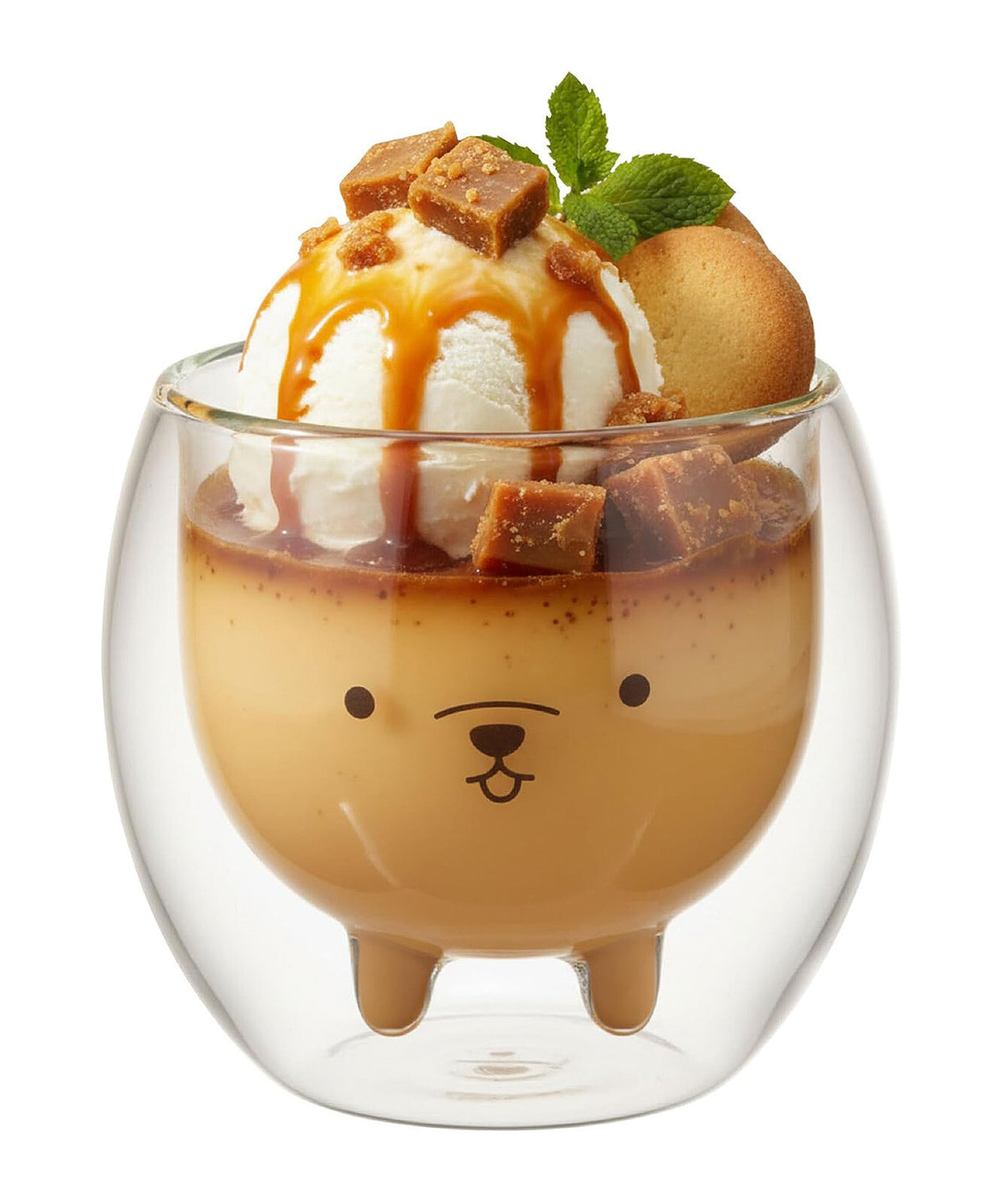CB Japan Aniball Dog Heat-Resistant Double Wall Glass Cup