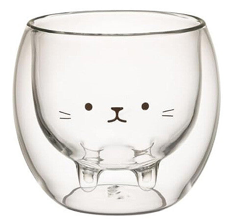 CB Japan Aniball Cat Heat-Resistant Double Wall Glass Cup