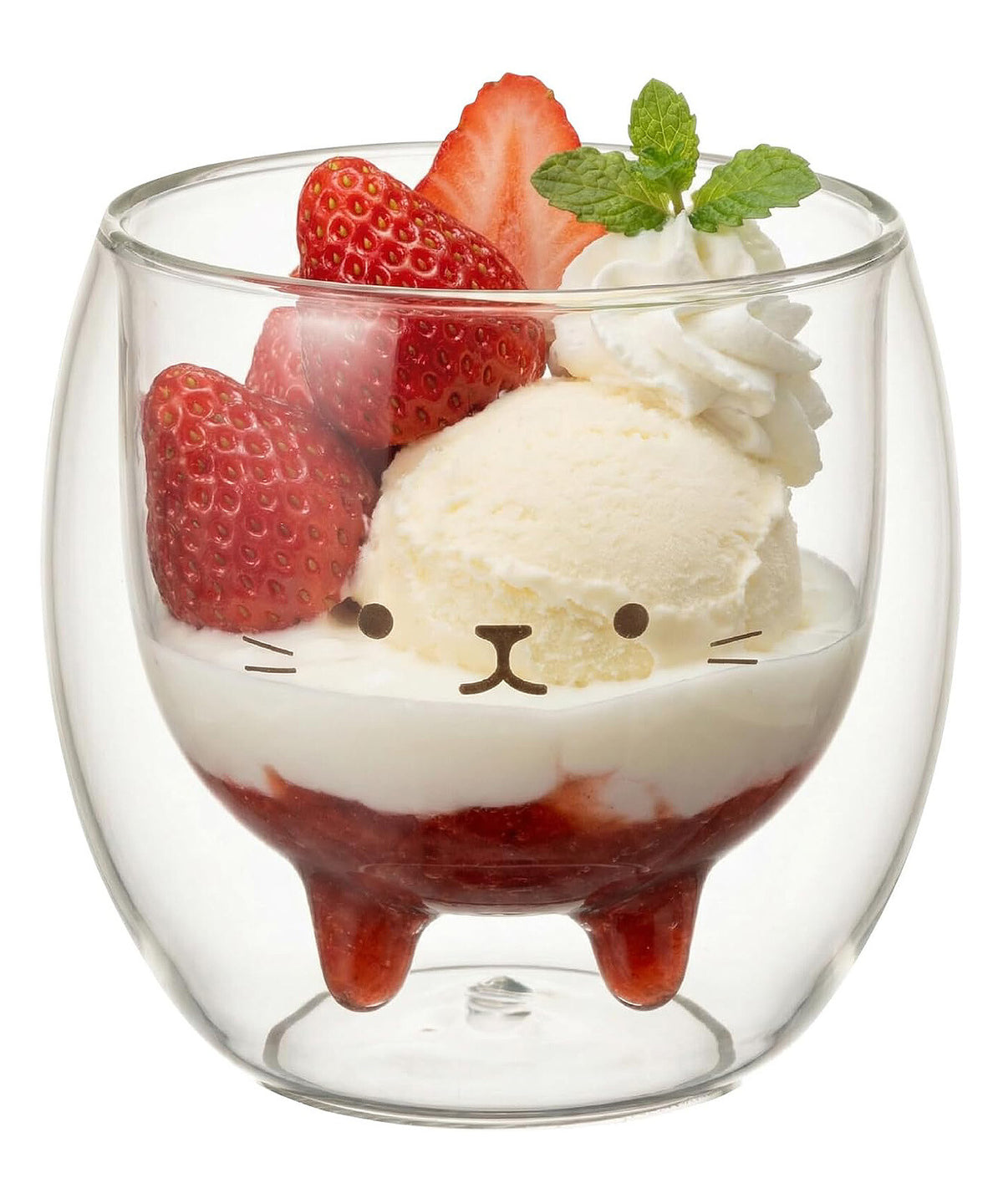 CB Japan Aniball Cat Heat-Resistant Double Wall Glass Cup