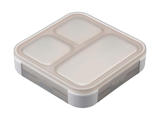 CB Japan FoodMan Slim Bento Box 500ml Gray Beige