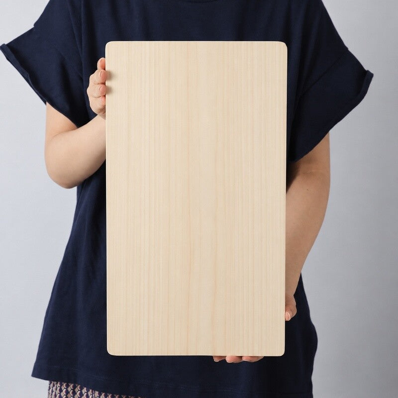 Kyoto Katsugu Hinoki Cutting Board, Thick Straight Grain, L