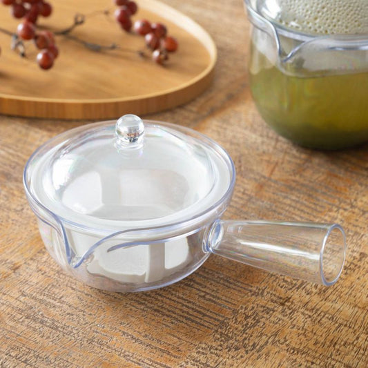 SALUS Clear Teapot Polyester Mesh Infuser Kyusu Style 260ml/480ml