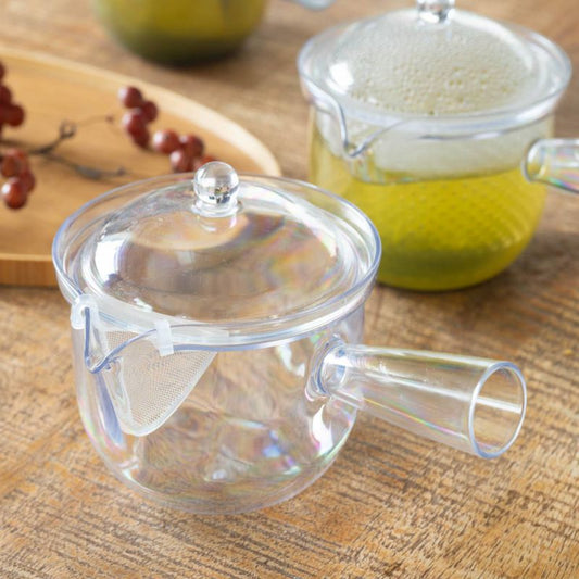 SALUS Clear Kyusu Teapot with Clip Mesh Infuser L