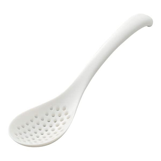 Akebono Slotted Ramen Spoon (Renge) White GM-4099