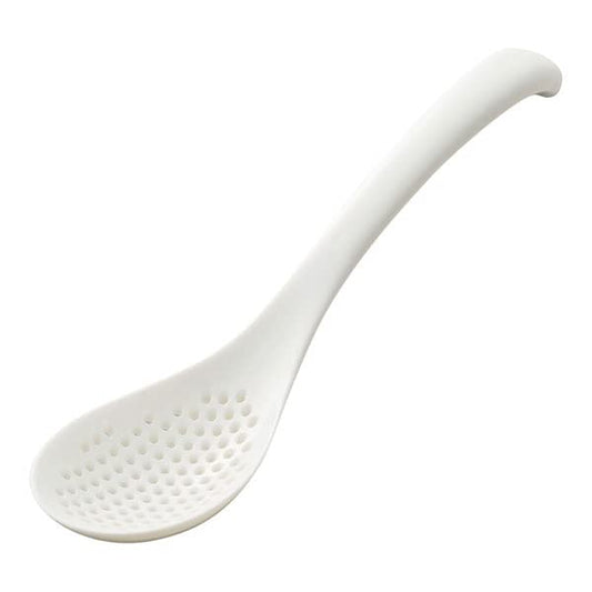 Akebono Slotted Ramen Spoon (Renge) Large White GM-4102