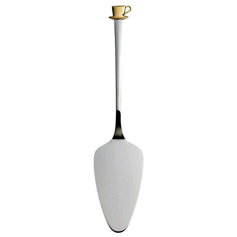 Azuma SALUS Cup Cake Server with Gold-Plated Pewter Handle