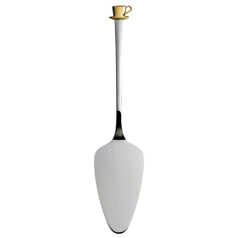 Azuma SALUS Cup Cake Server with Gold-Plated Pewter Handle