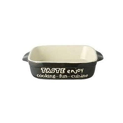 Living Enjoy Ceramic Square Oven Dish Large Black