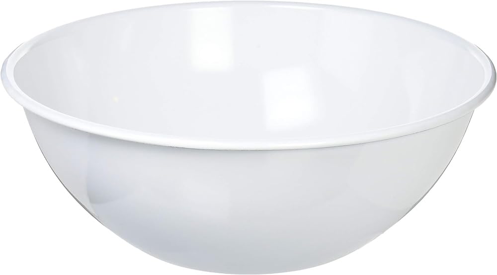 Noda Horo Enamel Mixing Bowl White 26cm
