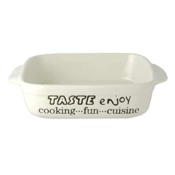 Living Enjoy Ceramic Square Oven Dish Small White