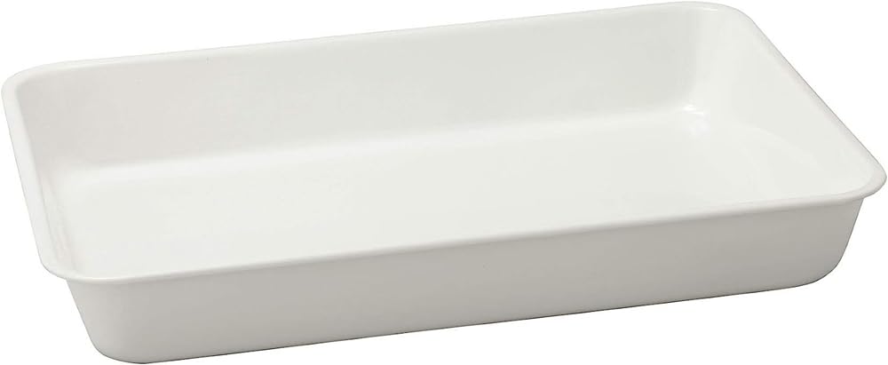 Noda Horo Enamel Prep Tray in White