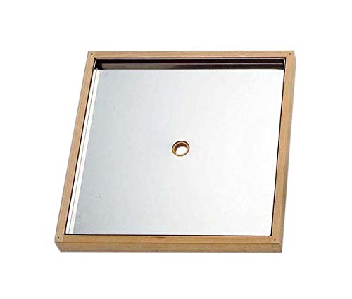 Yamako Sawara Wood Box-Type Sliding Lid with Stainless Insert 9-Sun 05453