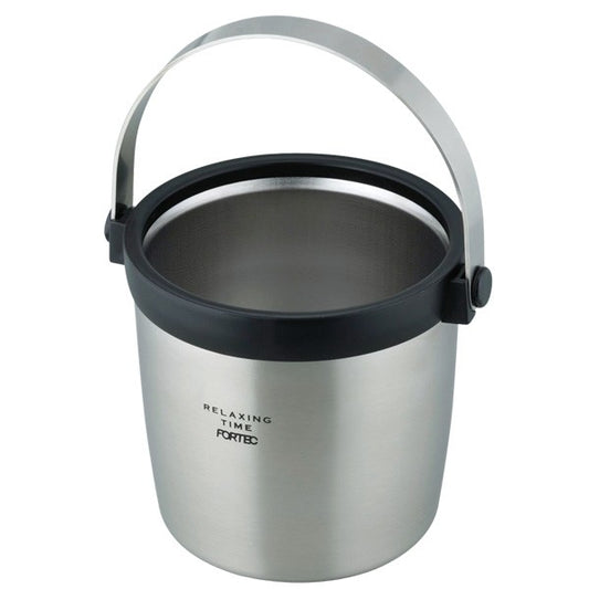 Wahei Freiz Fortec House Stainless Ice Bucket 1.7L with Strainer FHR-6346