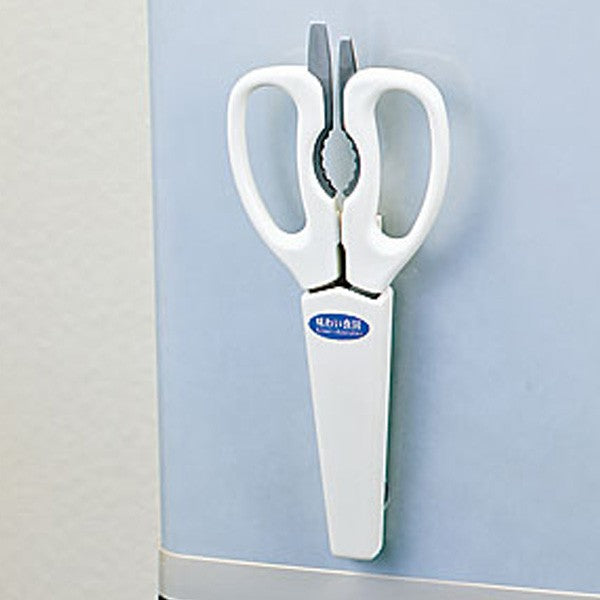 Shimomura Ajiwai Shokubo Kitchen Scissors with Magnetic Holder ASK-402