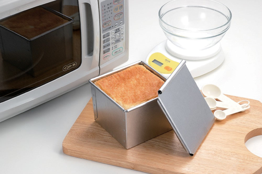 Tiger Crown Square Bread Pan with Lid Pullman 12cm Aluminized Steel 2375