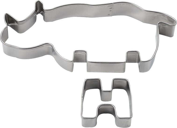 Tiger Crown ZOO 3D Cookie Cutter Rhino Stainless Steel 1980