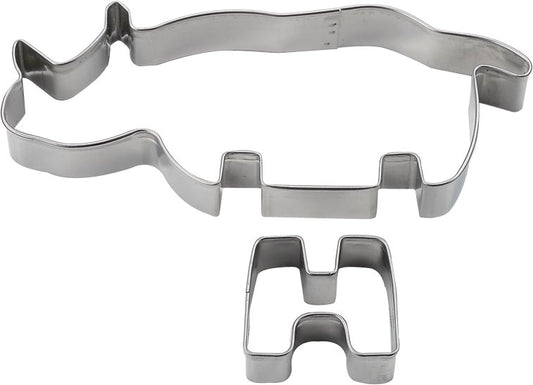 Tiger Crown ZOO 3D Cookie Cutter Rhino Stainless Steel 1980