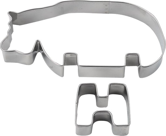 Tiger Crown ZOO 3D Cookie Cutter Hippo Stainless Steel 1981