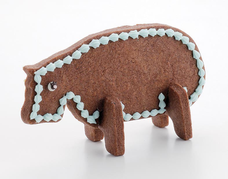 Tiger Crown ZOO 3D Cookie Cutter Hippo Stainless Steel 1981
