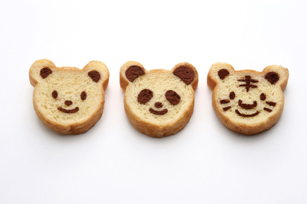 Tiger Crown Bear Bread Pan with Stencil 22cm 2388