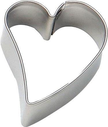 Tiger Crown Heart Curve Cookie Cutter Small Stainless Steel 1379