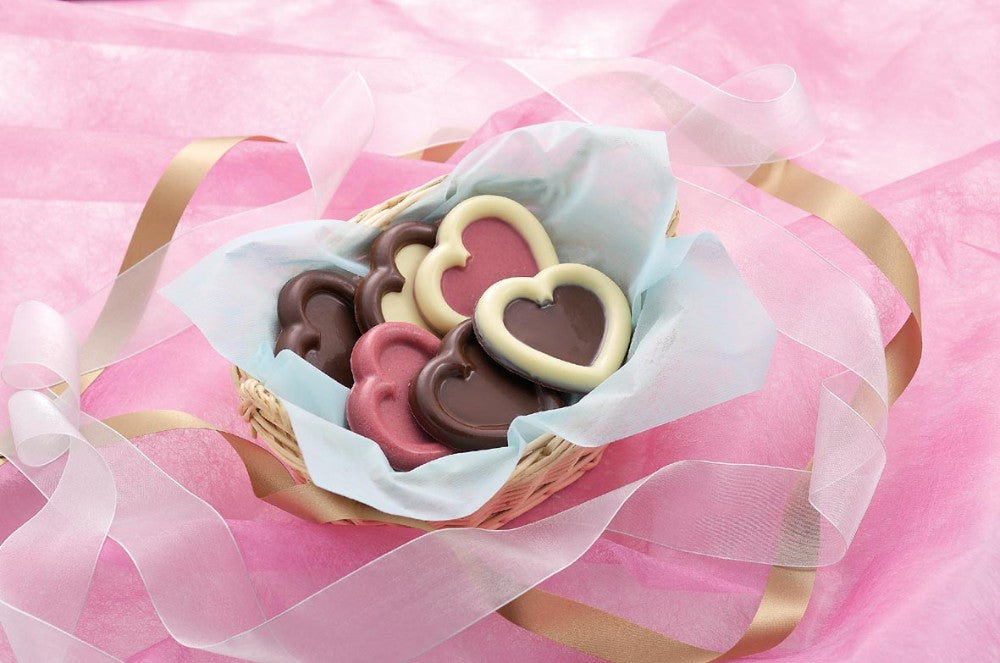 Tiger Crown Kirari Heart Plate Chocolate Mold Clear 1184
