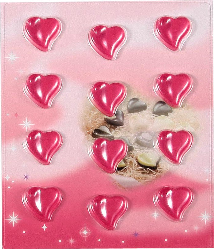 Tiger Crown Kirari Heart Curve 12 Chocolate Mold Clear 1185