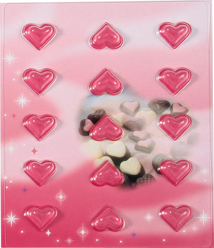 Tiger Crown Kirari Heart Plain Chocolate Mold Clear 1186