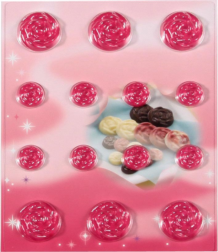 Tiger Crown Kirari Rose Chocolate Mold Clear 1189