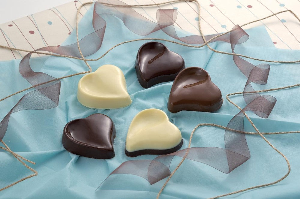Tiger Crown Kirari Heart Curve 5 Chocolate Mold Clear 1190