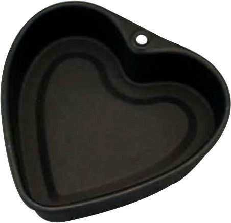 Tiger Crown Black Deco Heart Cake Pan Small 12.5cm 5010