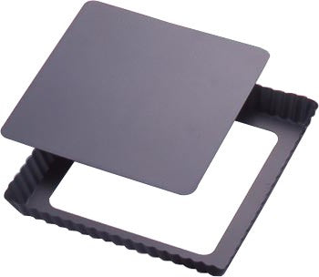 Tiger Crown Black Square Tart Pan with Removable Bottom 21cm 5079