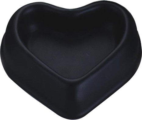 Tiger Crown Black Fruit Cake Pan Heart Silicone Coated Steel 5071