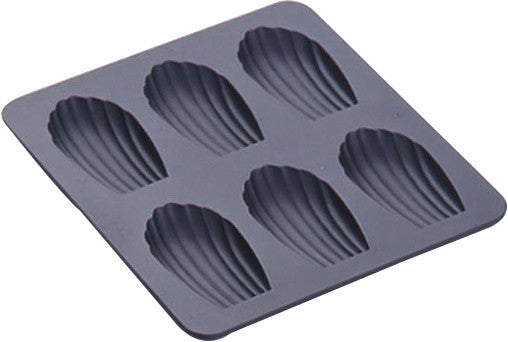 Tiger Crown Aluminum Prism Madeleine Shell Mold 6 Cavity Nonstick 1254