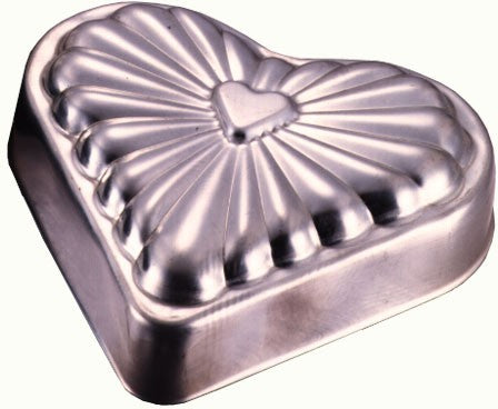 Tiger Crown Elegance Heart Cake Pan 150mm Tin Plated Steel 2315