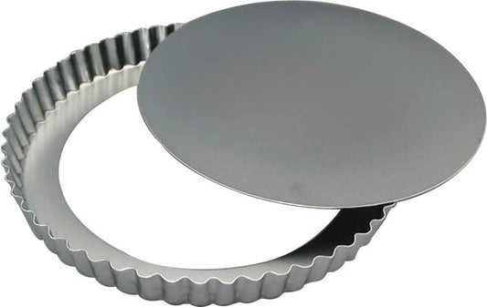 Tiger Crown Tart Pan with Removable Bottom 220mm Chrome Plated Steel 984